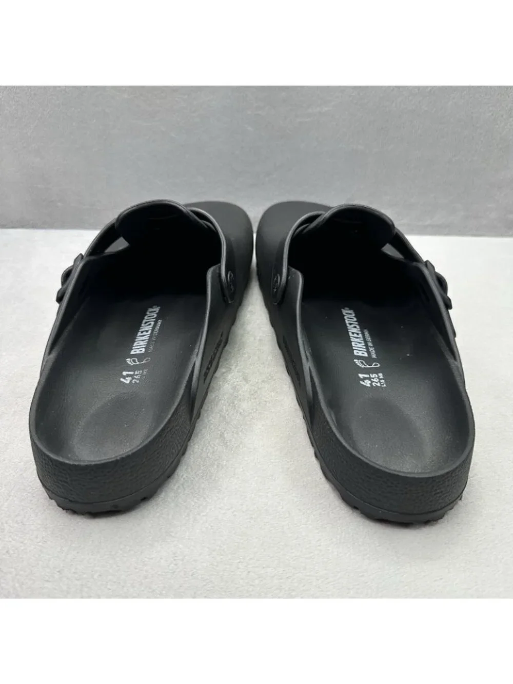 Birkenstock Boston EVA Womens Size 10 (EU 41) Clog Black Water Friendly Comfort - Picture 4 of 8